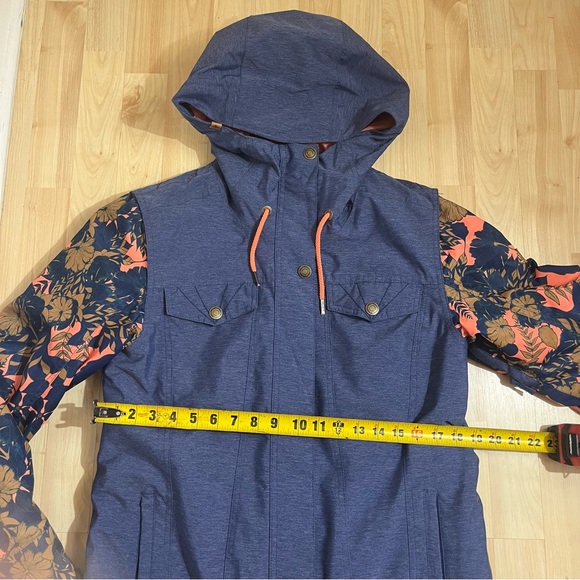 Roxy Womens Lined Ceder Hooded Jacket - Women's Size Medium - Picture 3 of 7